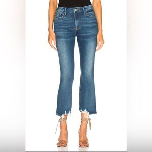 Frame Denim Size 28 Le Crop Mini Boot Dark Wash